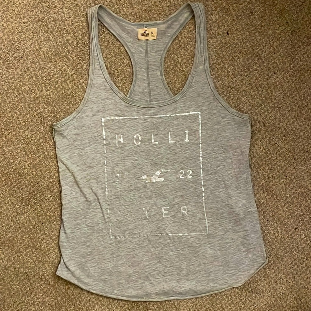 Grey razorback hollister tank
